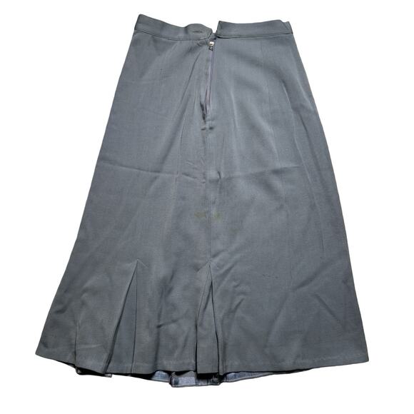 VTG Women's 40s 2 Pc Antique Blue Dress Suit Pill Box S 1940s Jacket Skirt WWII - Picture 14 of 16